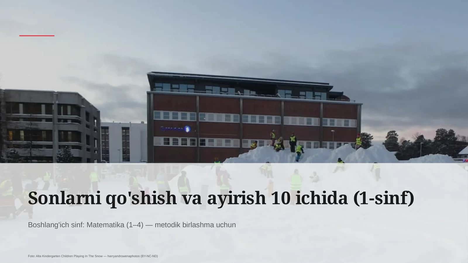 Sonlarni qo'shish va ayirish 10 ichida (1-sinf) 1
