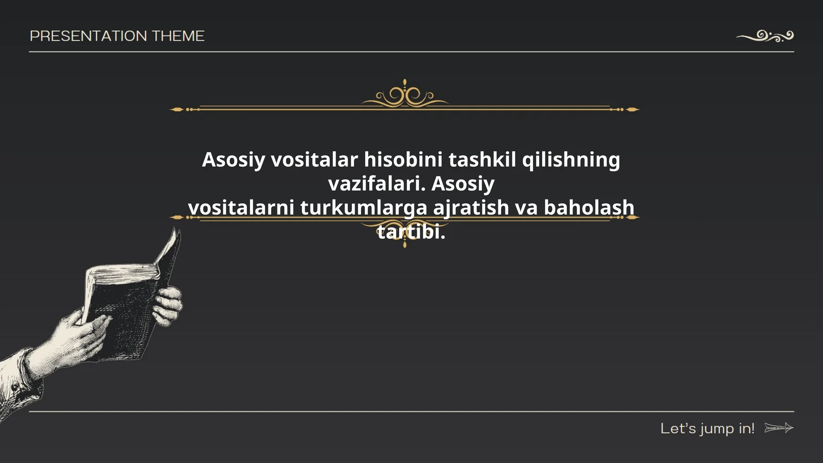 Asosiy vositalar hisobi maqsadlari 1