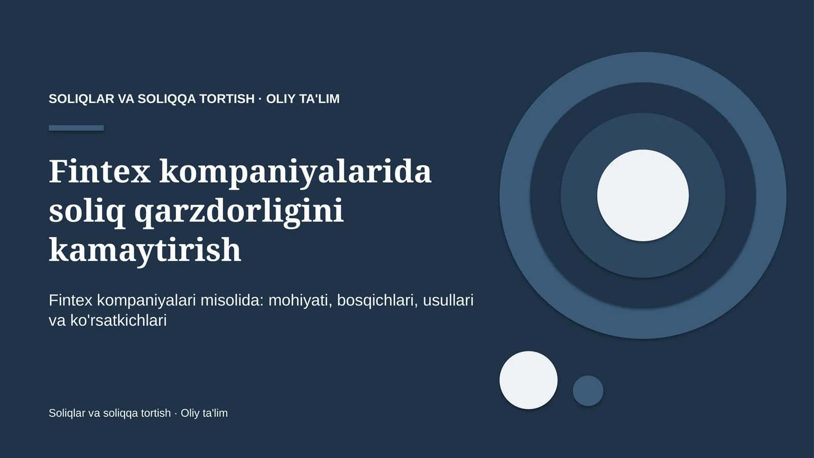fintex kompaniyalarida soliq qarzdorligini kamaytirish 5967 1