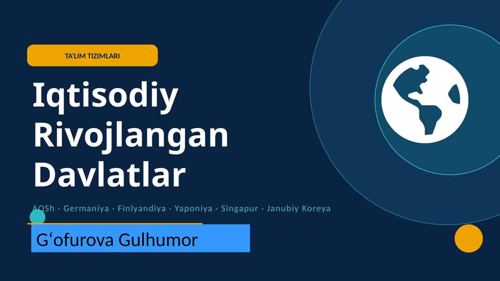 Global ta'lim ko'rsatkichlari 1