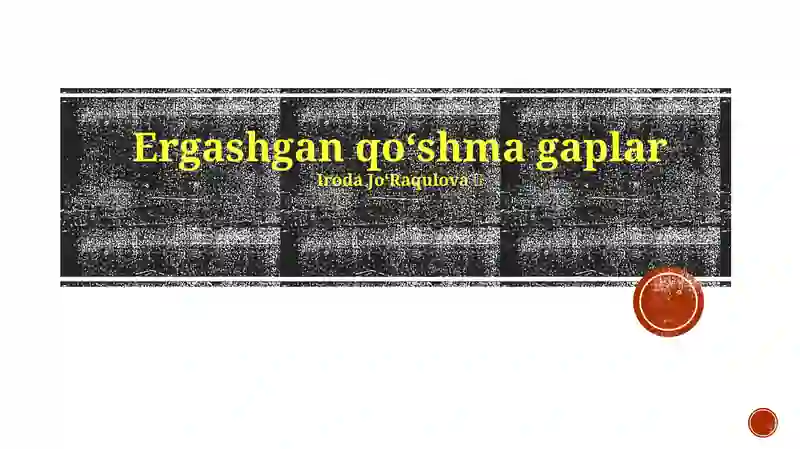 Ergashgan qoʻshma gaplar