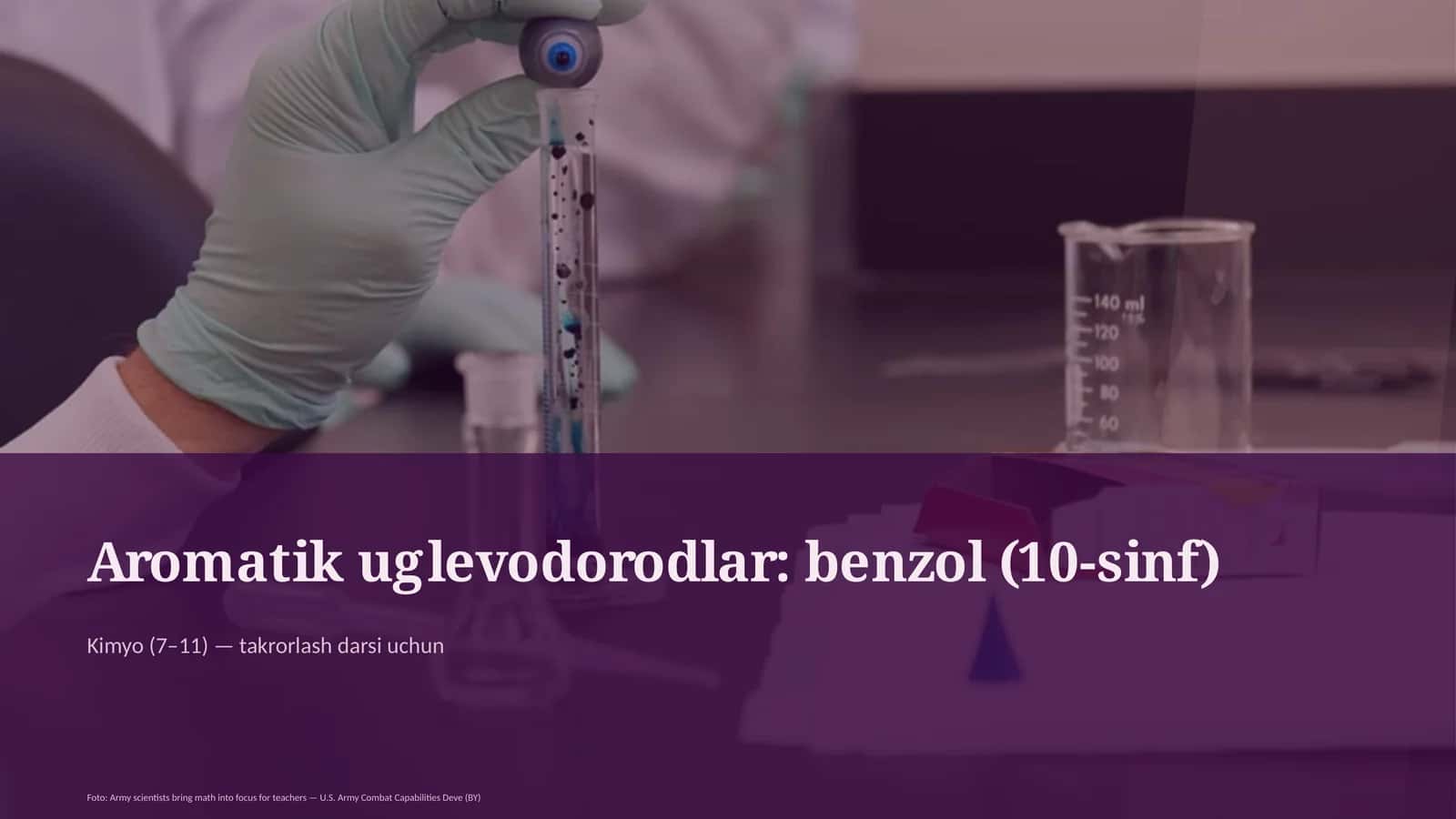 Aromatik uglevodorodlar: benzol (10-sinf) 1