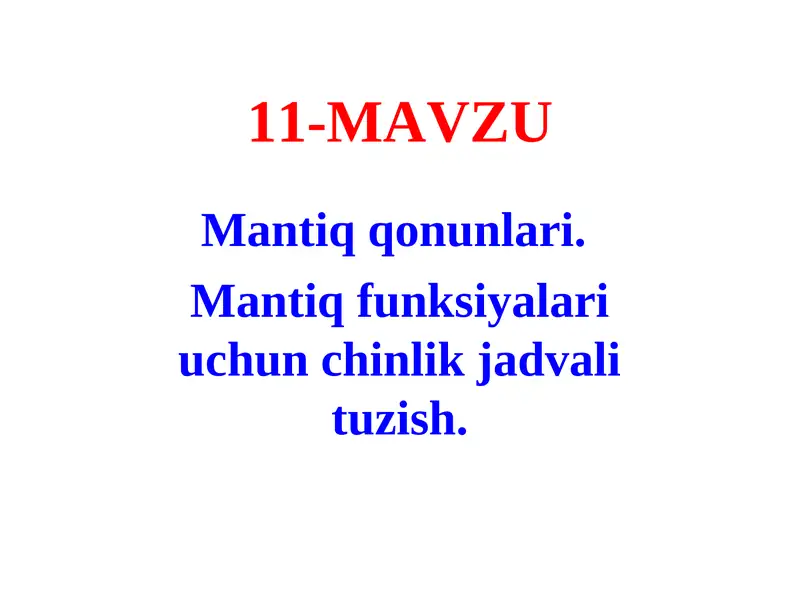 Mantiq qonunlari 1