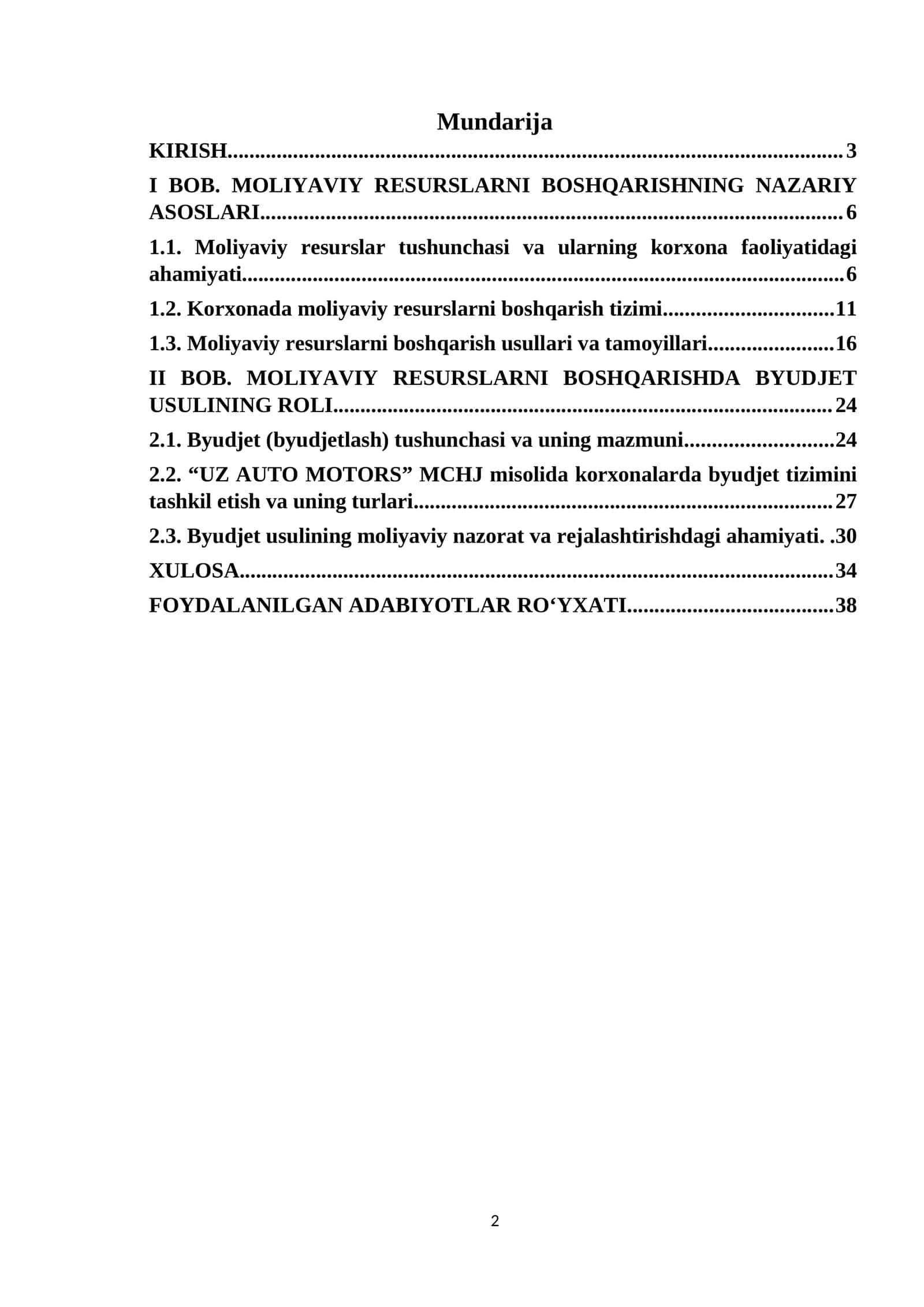 Moliyaviy Resurslarni Boshqarishning Nazariy Asoslari 1
