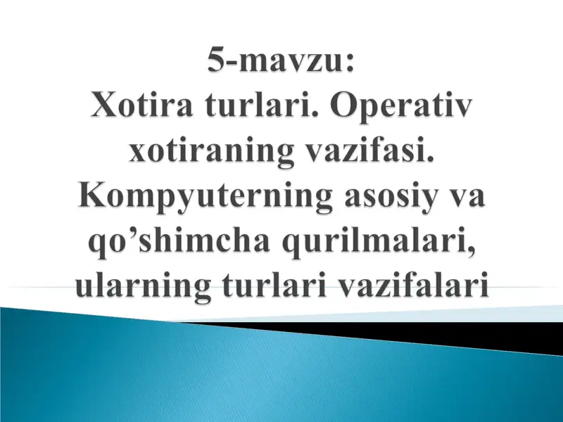 Xotira 1