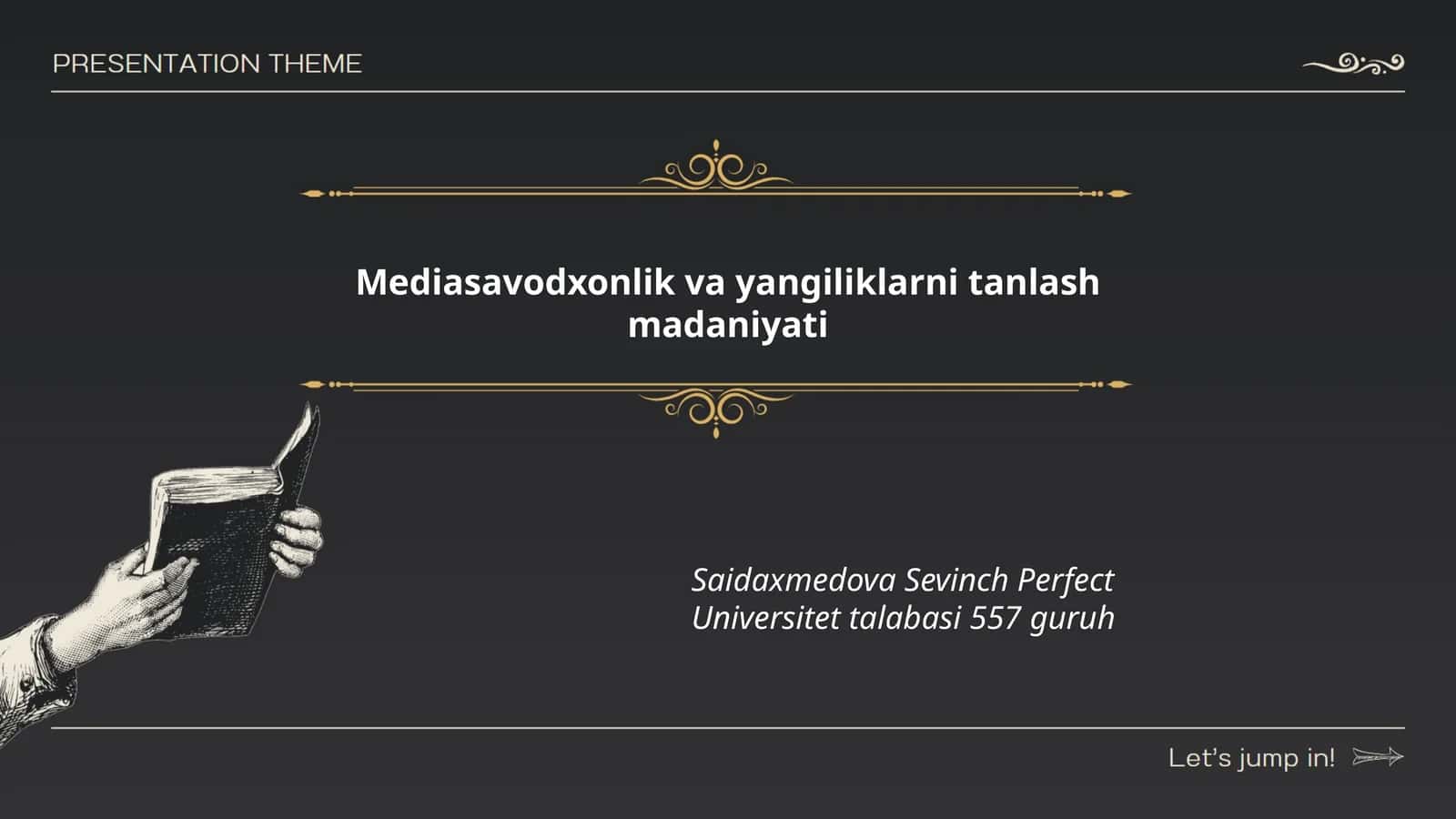 Mediasavodxonlik va yangiliklarni tanlash madaniyati 1