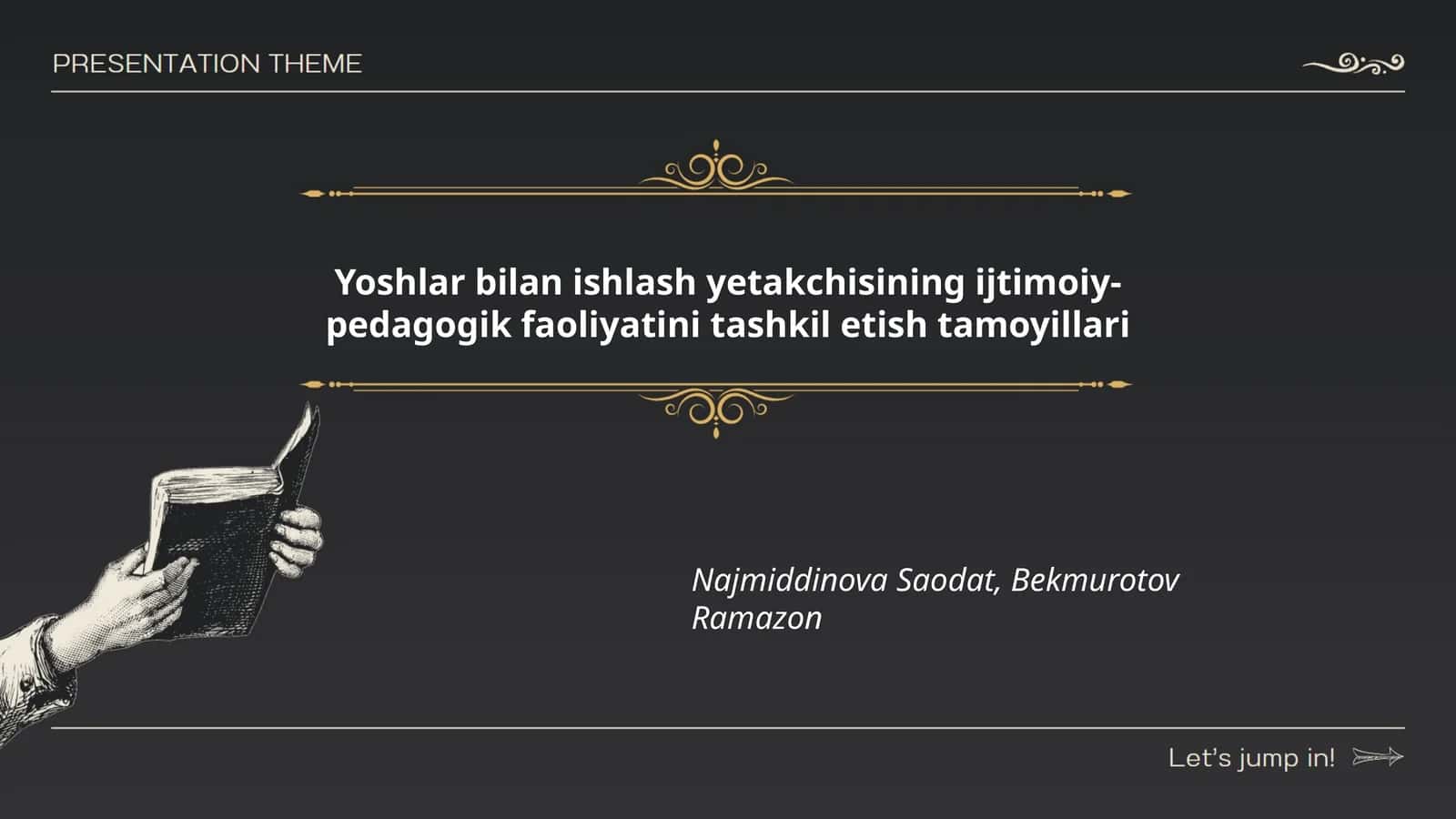 Yoshlar bilan ishlash yetakchisining ijtimoiy-pedagogik faoliyatini tashkil etish tamoyillari 1