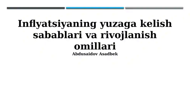Inflyatsiya: Ta'rifi va O'lchov Usullari
