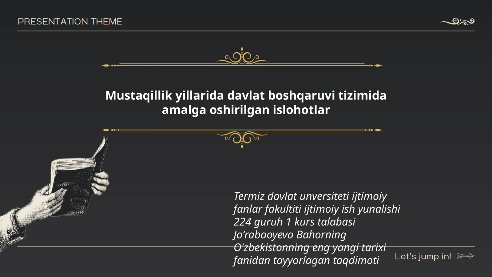 O'zbekistonning eng yangi tarixi 1