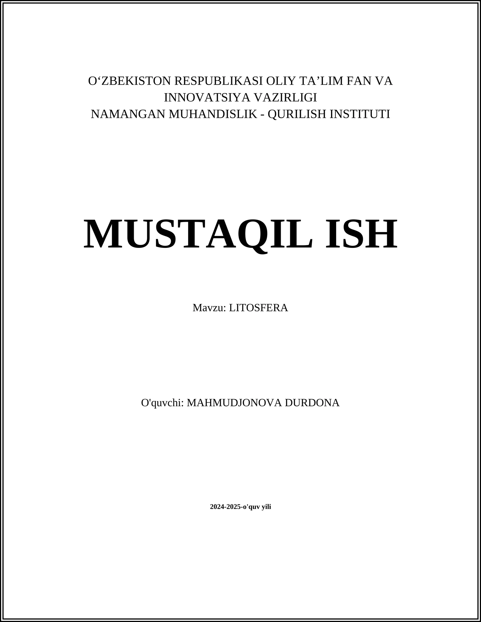 Litosfera 1