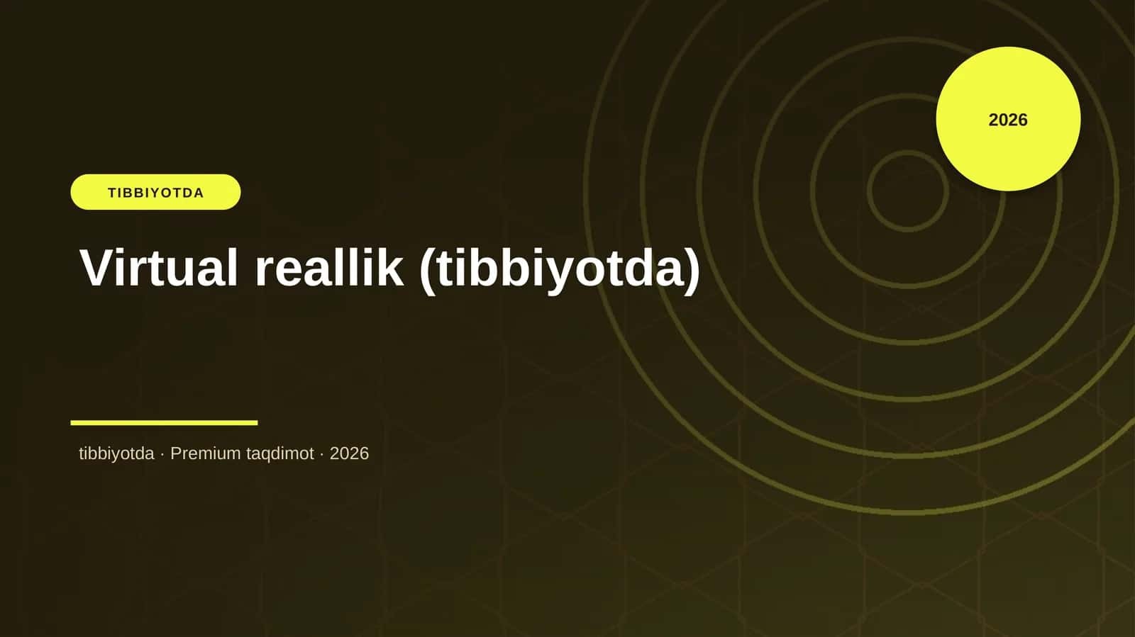 Virtual reallik (tibbiyotda) 1