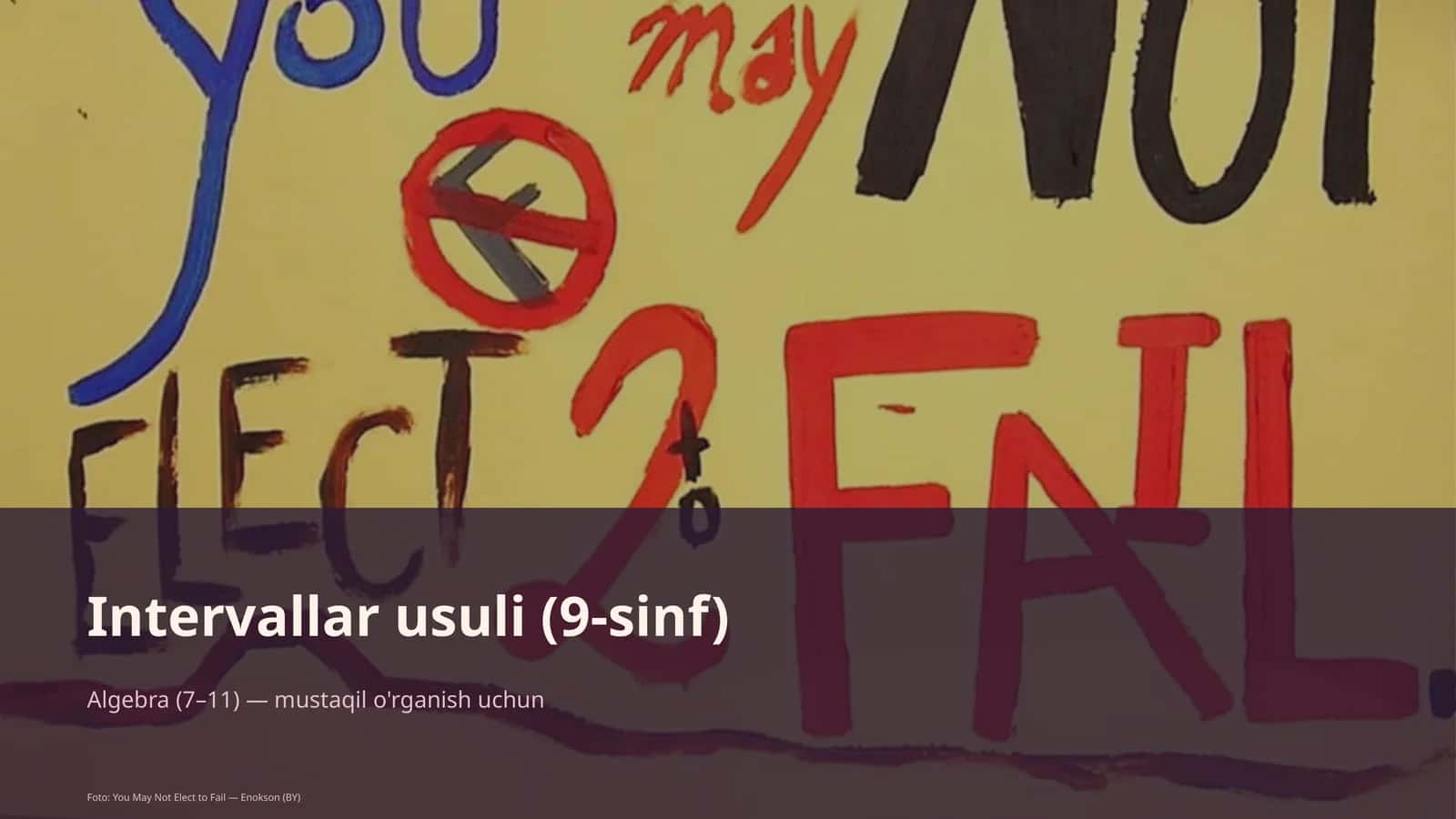 Intervallar usuli (9-sinf) 1