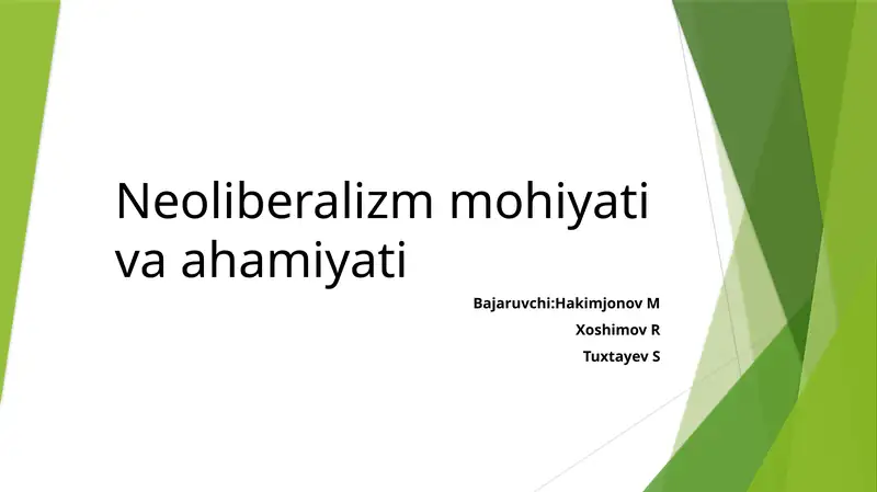 Liberalizm 1
