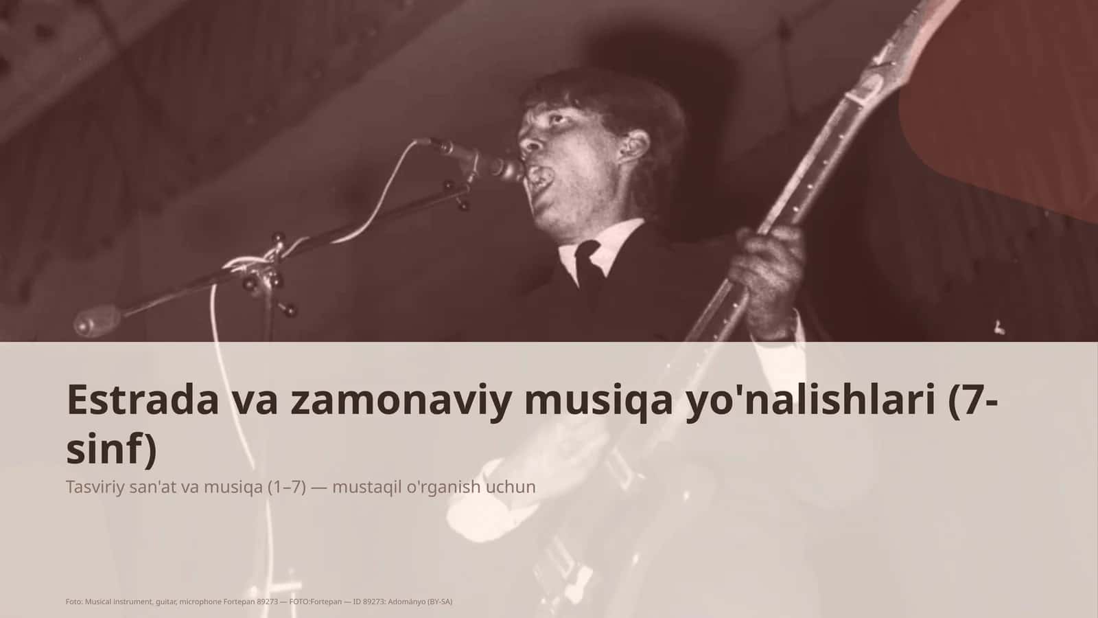 Tasviriy san'at va musiqa (1– 7) 1
