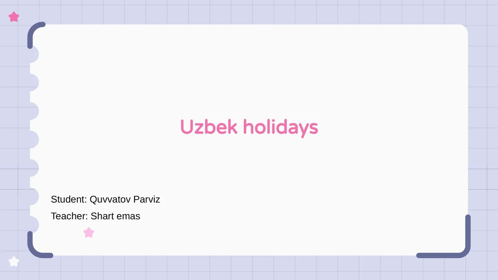 Uzbek holidays 1