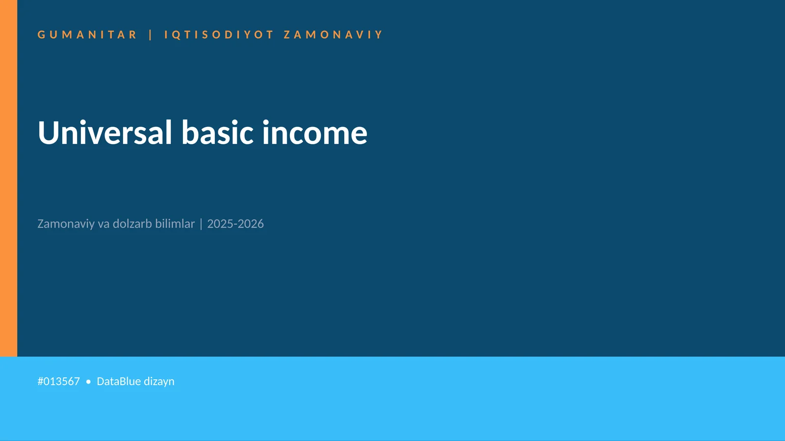 Universal basic income 1