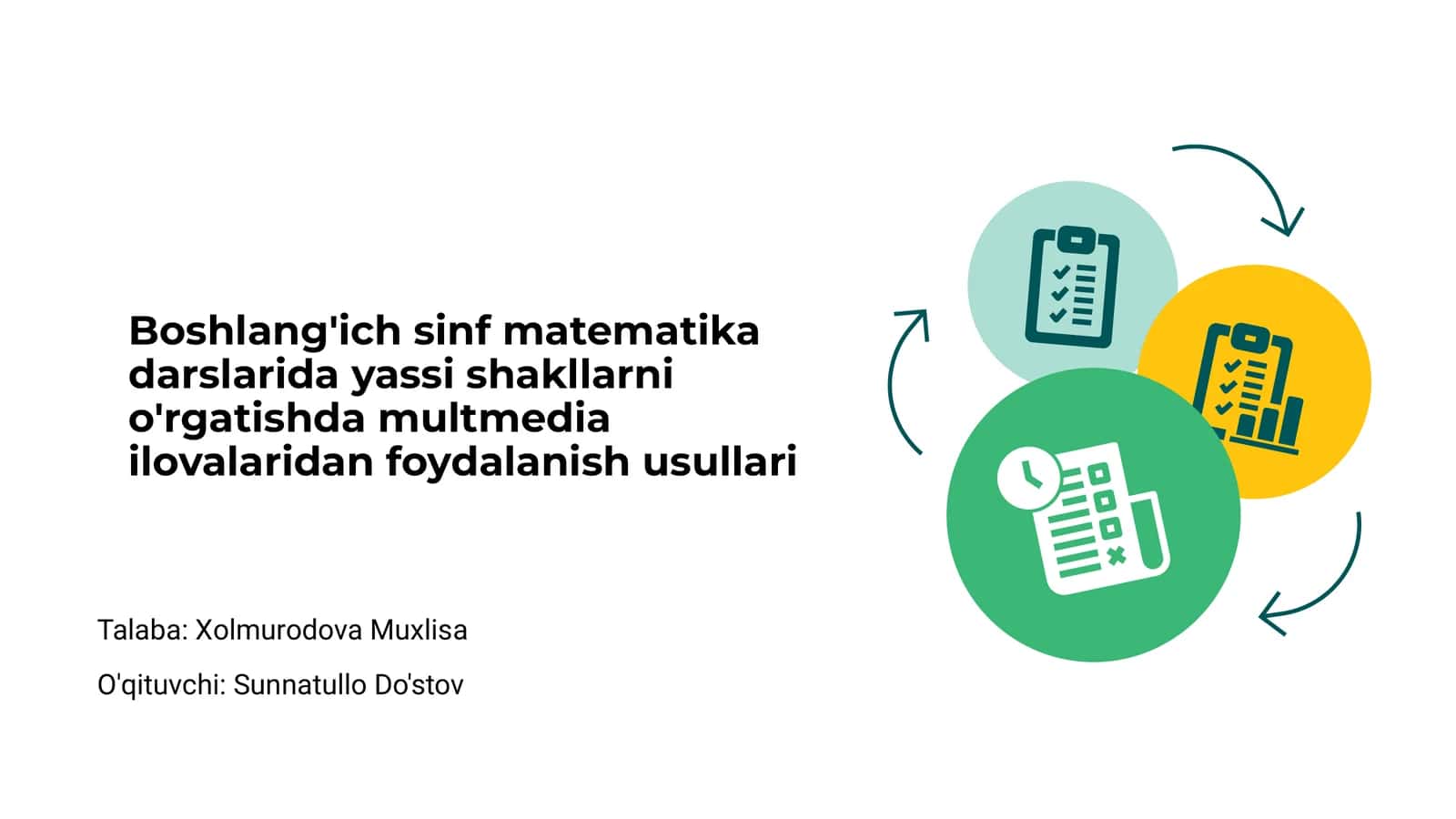 Boshlang'ich sinf matematika darslarida yassi shakllarni o'rgatishda multmedia ilovalaridan foydalanish usullari 1