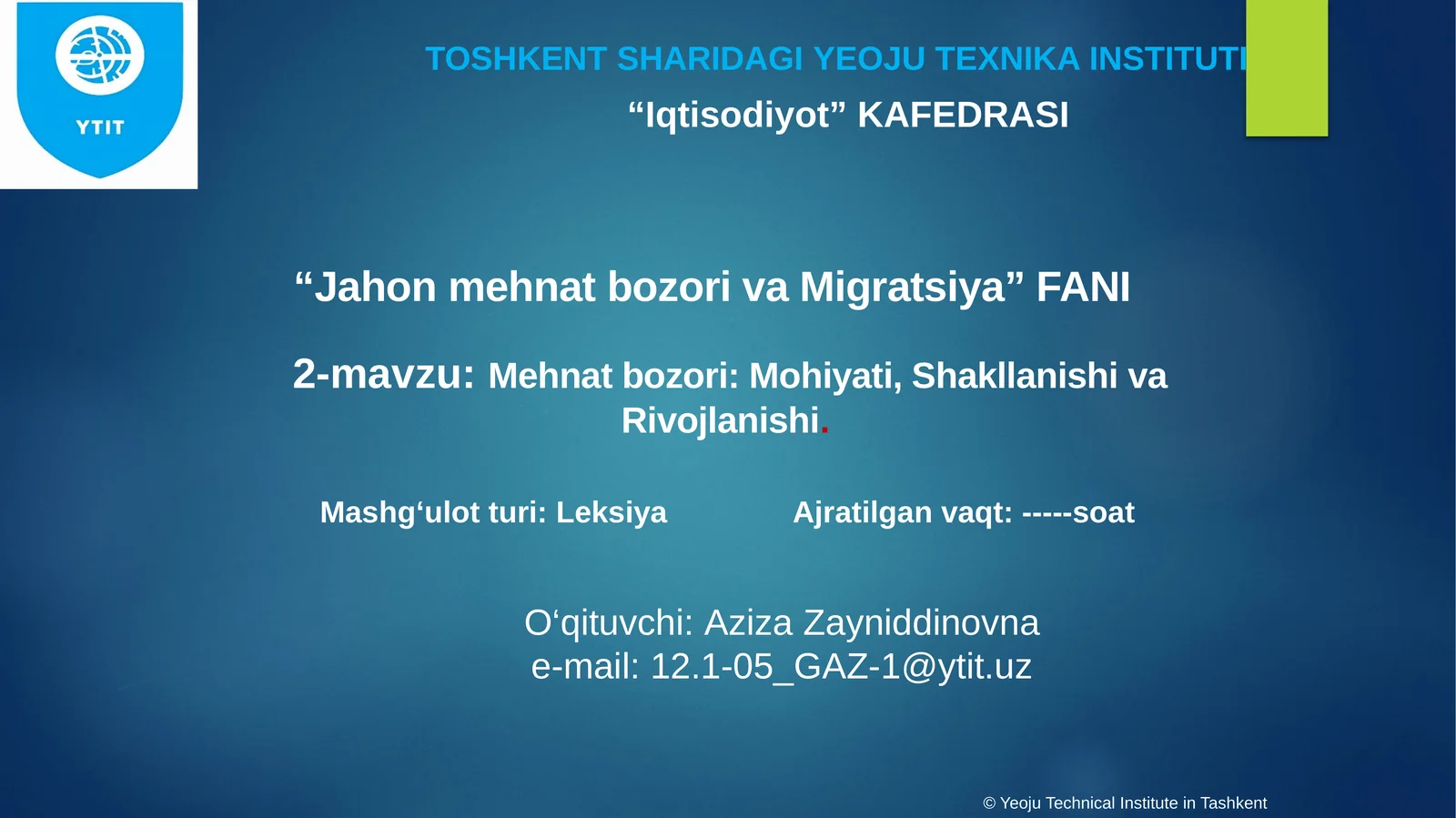 Mehnat bozori: Mohiyati, Shakllanishi va Rivojlanishi 1