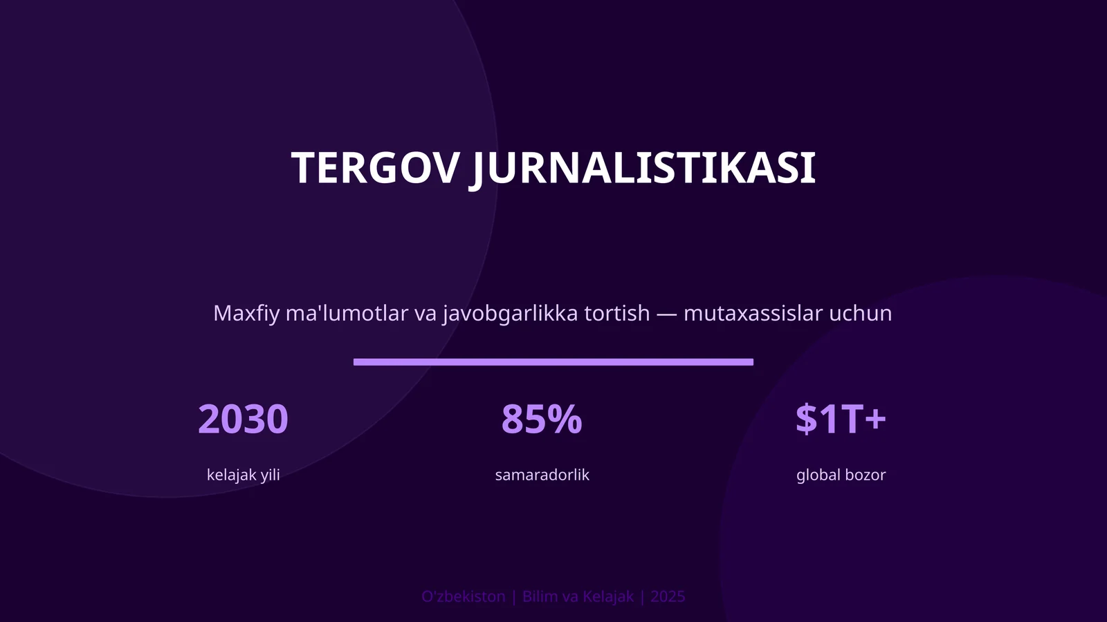 Tergov jurnalistikasi 1