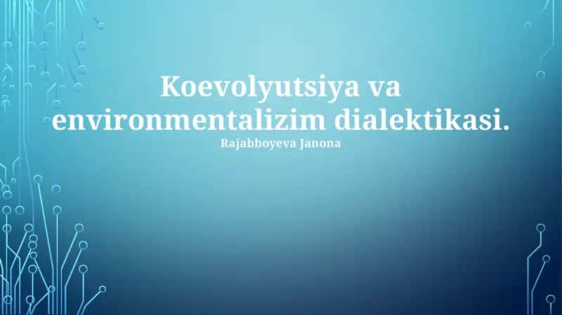 Muhitishunoslikning asosiy tamoyillaridan biri, 30 dan ortiq mamlakatlarning 1992-yildagi Rio-de-Janeyro sammitidagi kelishuvlari orqali global hamkorlikni talab qiladigan, ekologik muvozanatni saqlashga qaratilgandir 1
