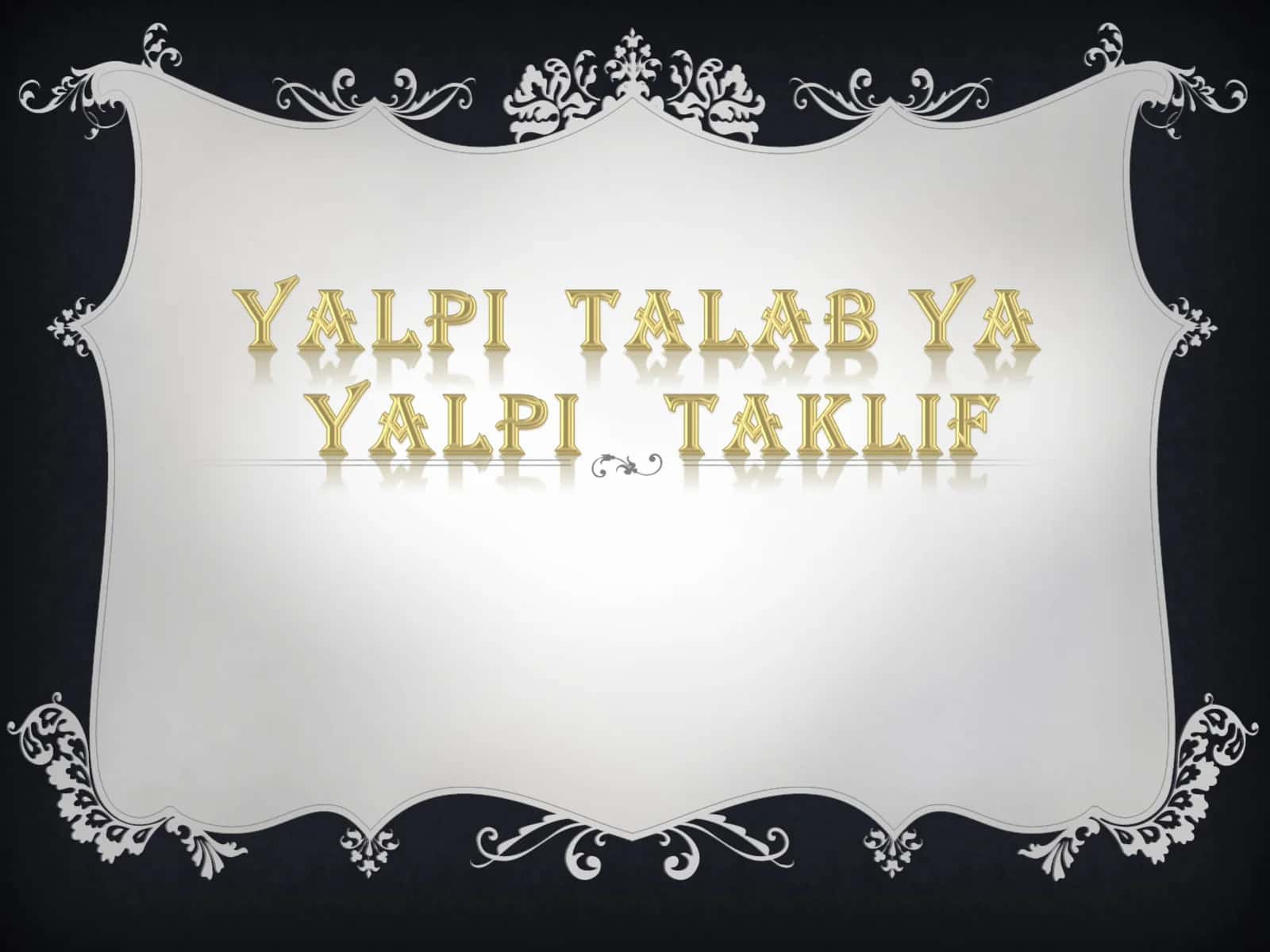 YALPI TALAB 1