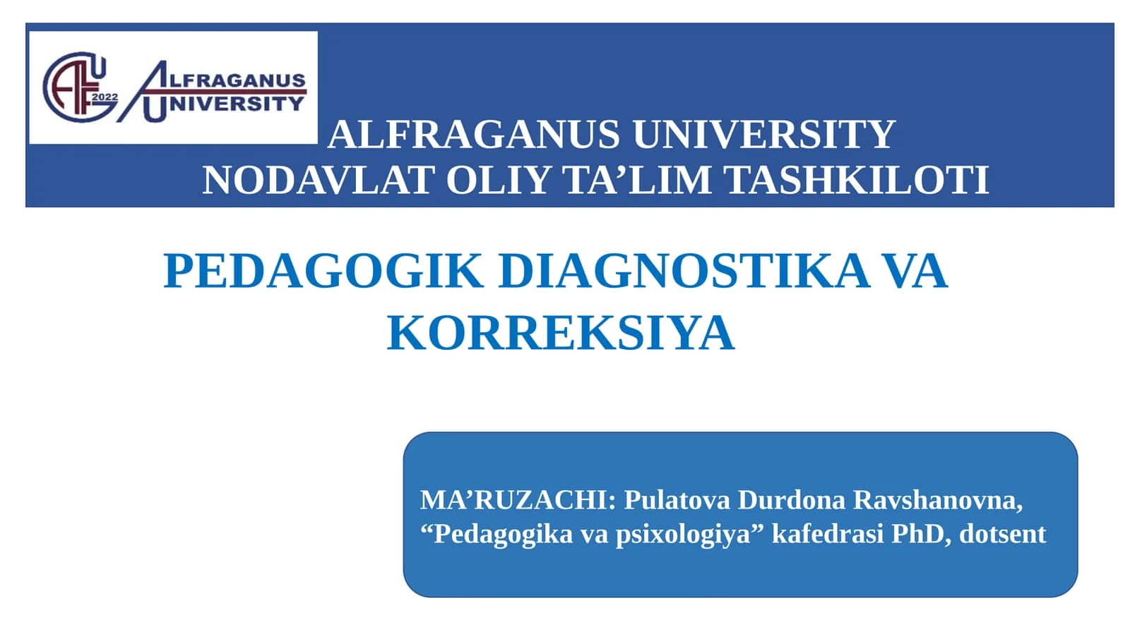 PEDAGOGNI DIAGNOSTIK FAOLIYATINING ASOSIY FUNKSIYALARI, TURLARI VA TIPLARI 1