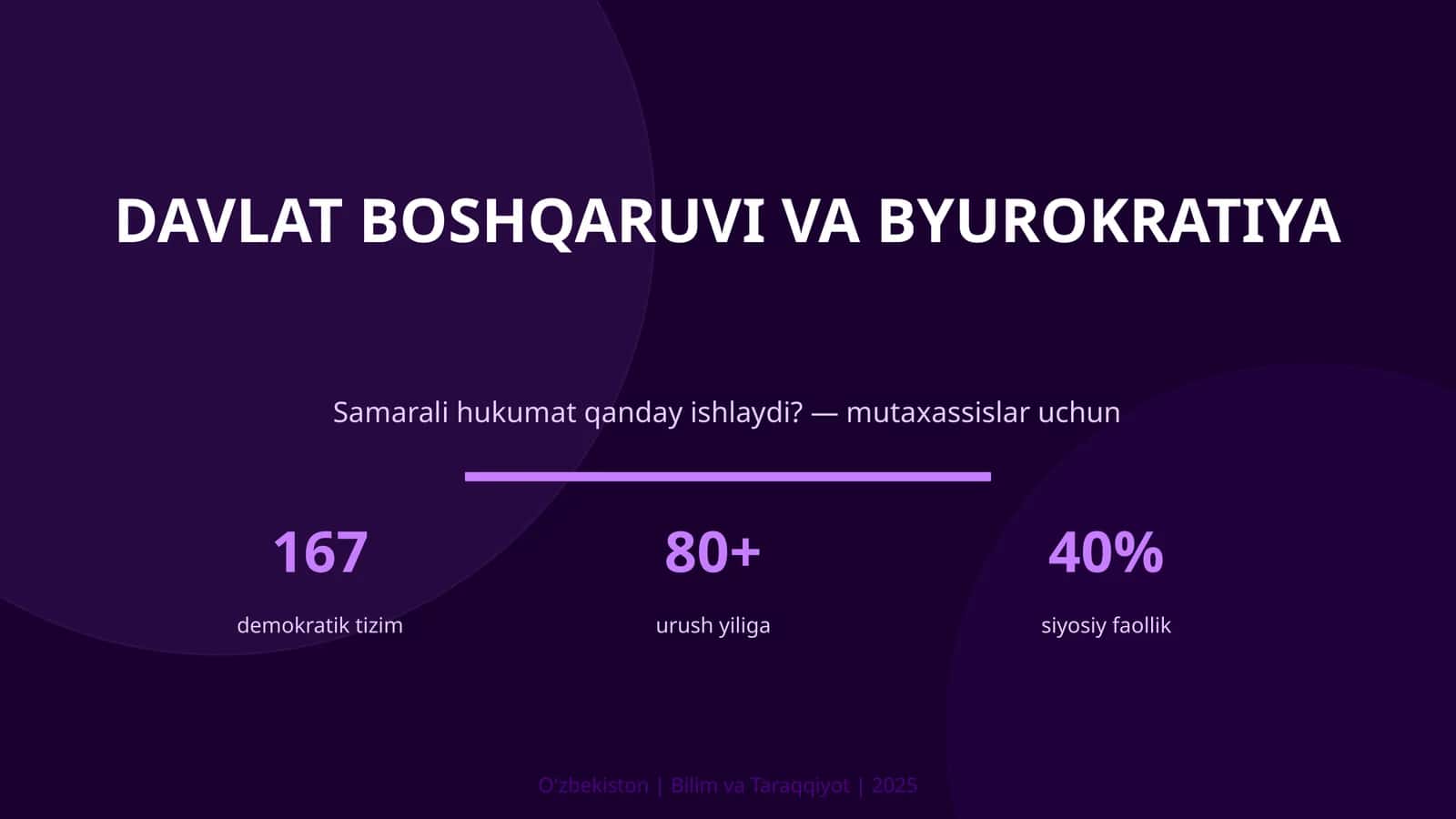 Davlat boshqaruvi va byurokratiya 1