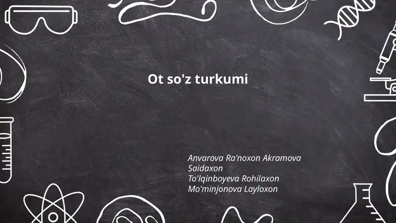 Ot so'z turkumi 1