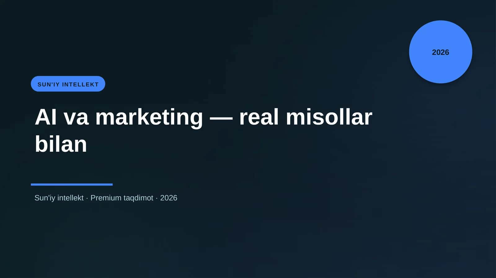 AI va marketing — real misollar bilan 1