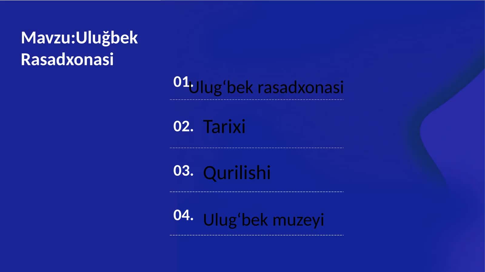 Ulugʻbek Rasadxonasi 1