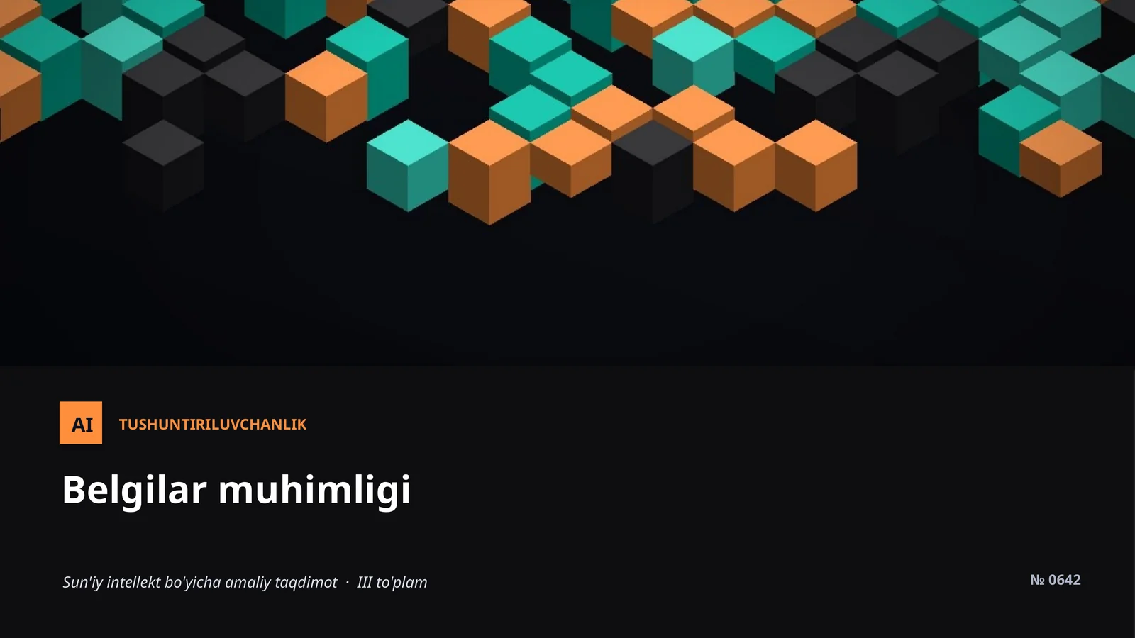 BELGILAR MUHIMLIGI 1