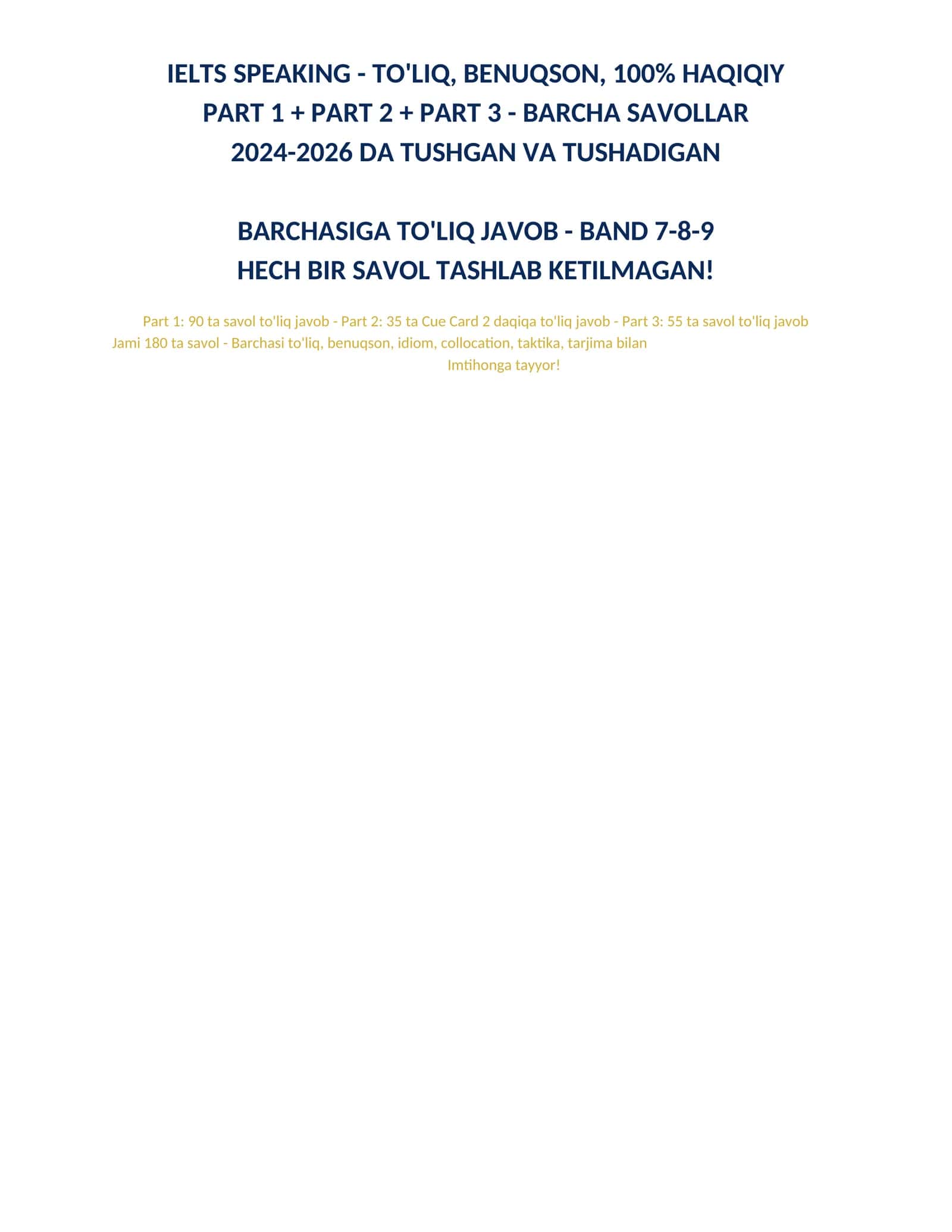 IELTS-SPEAKING-TOLIQ-BENUQSON-PART1-PART2-PART3-180ta-Savol-BARCHASI-Toliq-Javob 1