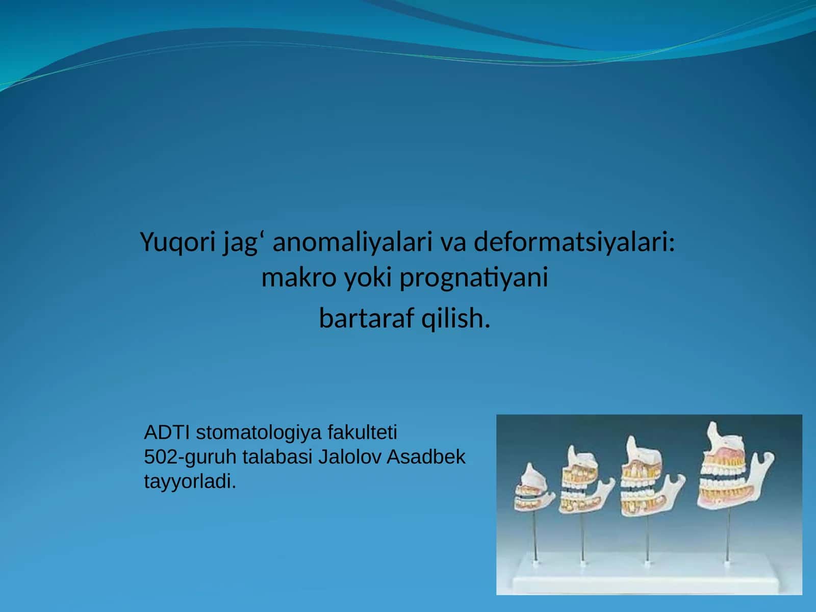 Jag' deformatsiyalari 1