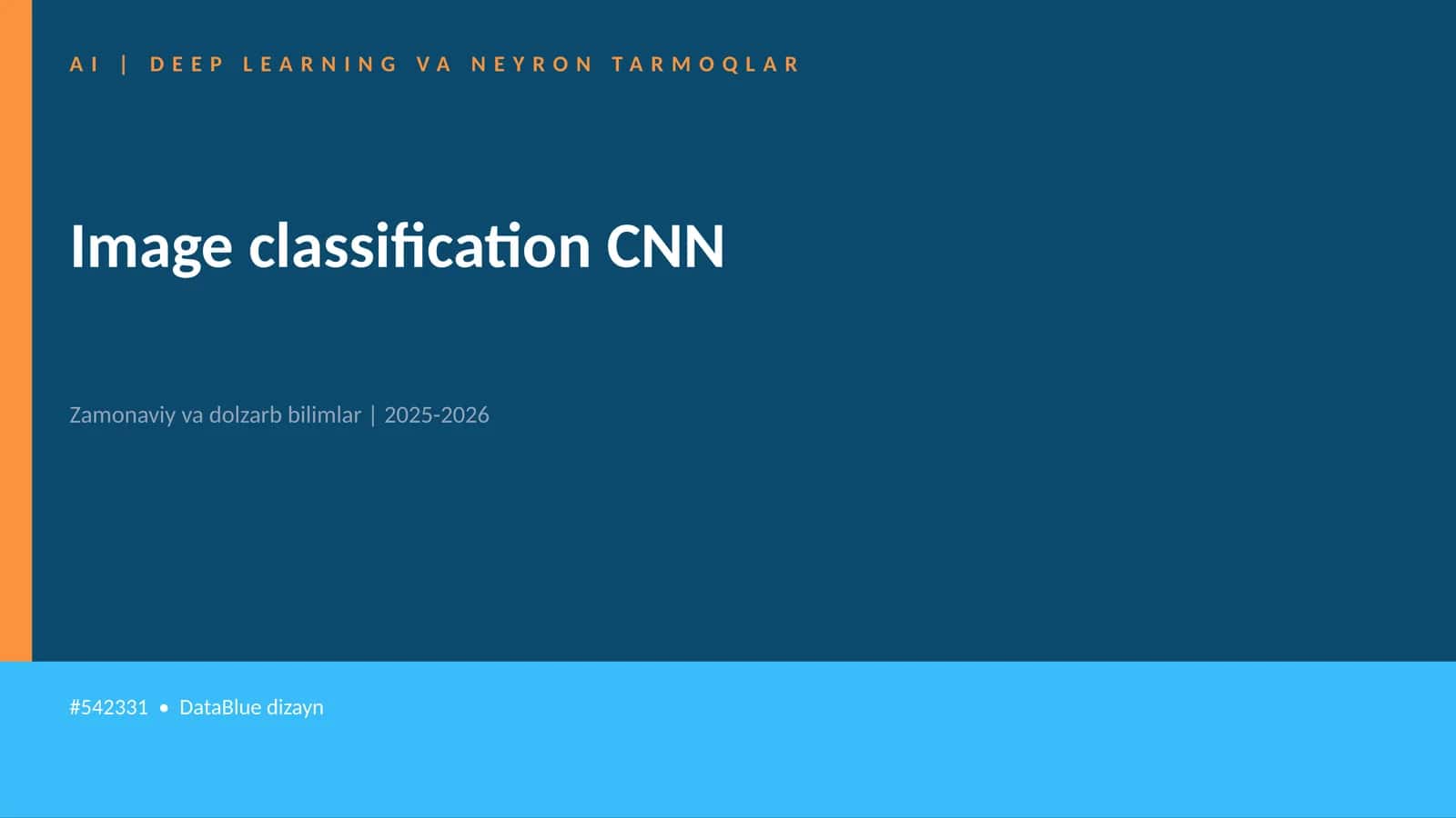 Image classification CNN 1