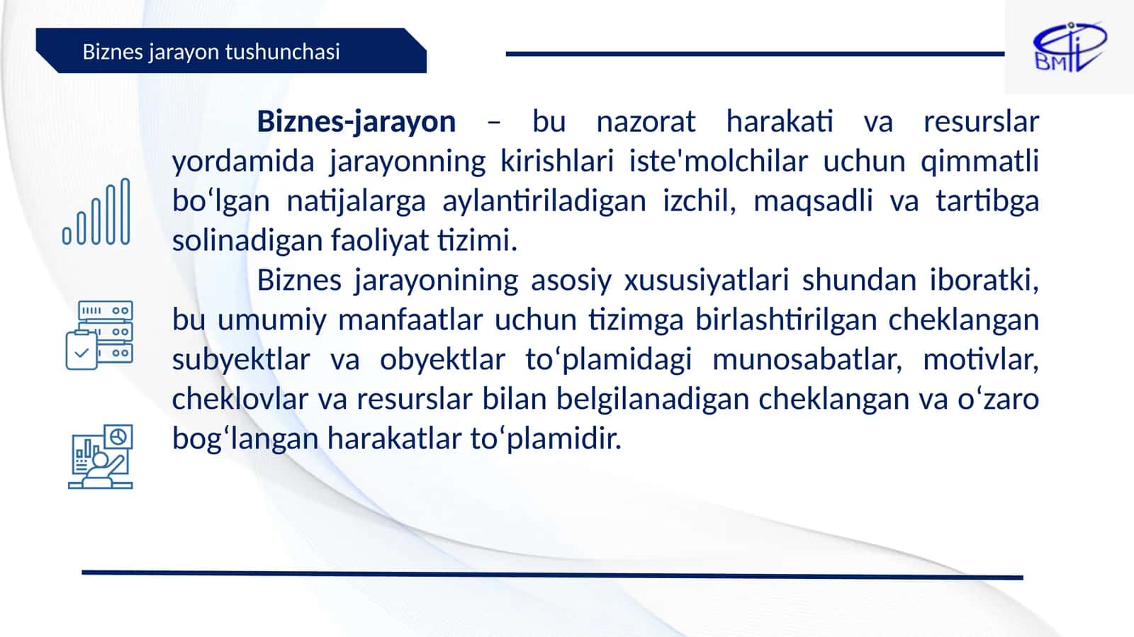 Biznes jarayonlarini modellashtirish metodologiyalari 1