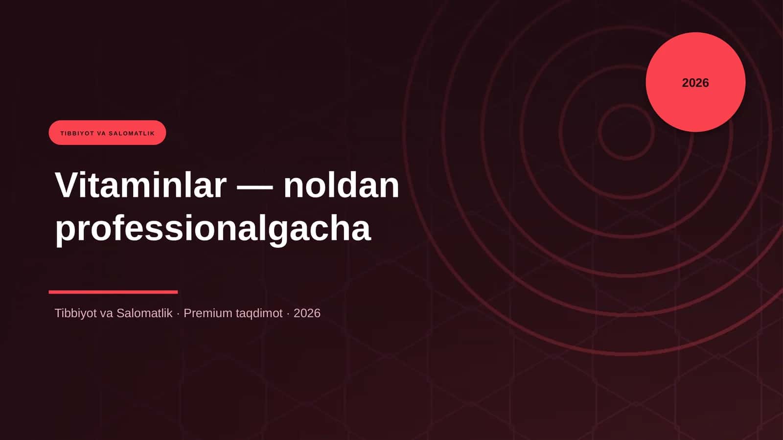 Vitaminlar — noldan professionalgacha 1