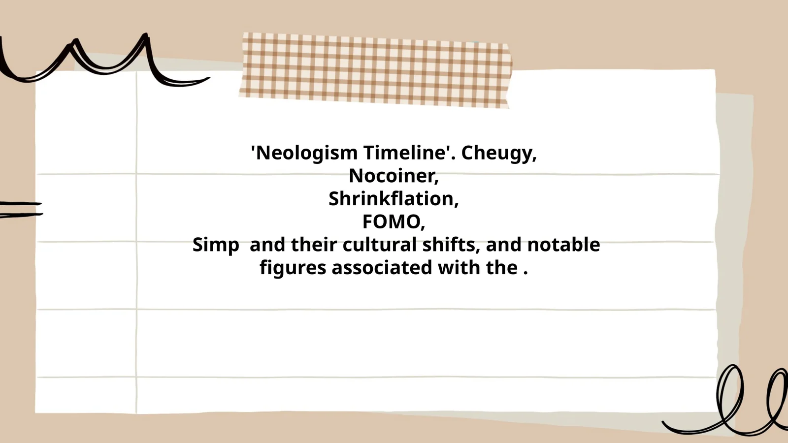 Neologism Timeline 1