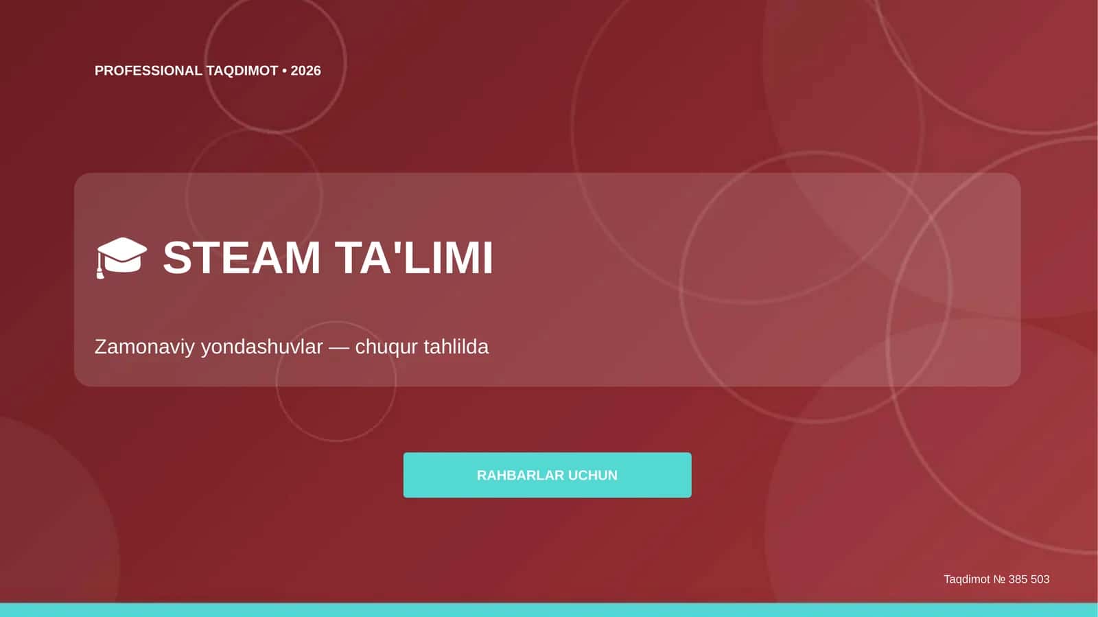 PROFESSIONAL TAQDIMOT • 2026 1