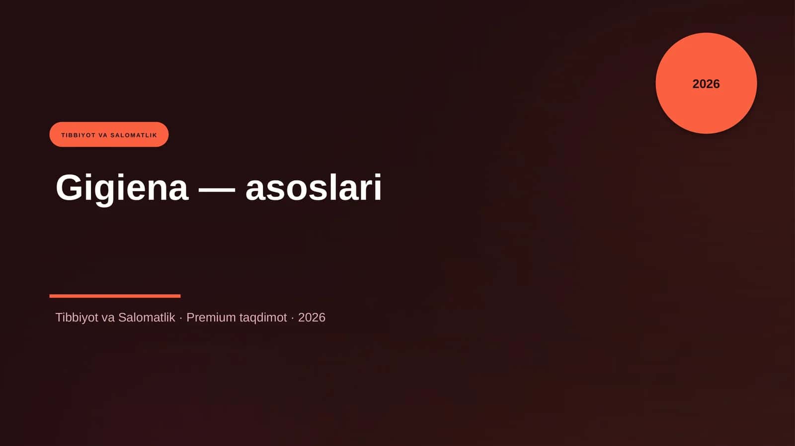 Gigiena — asoslari 1
