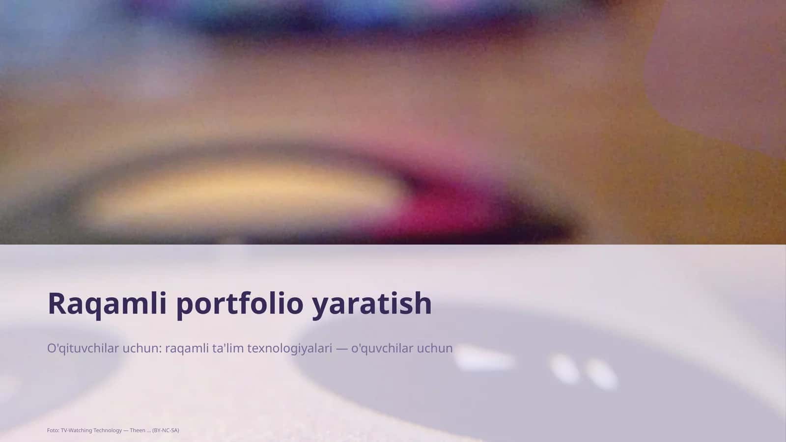 Raqamli portfolio yaratish 1