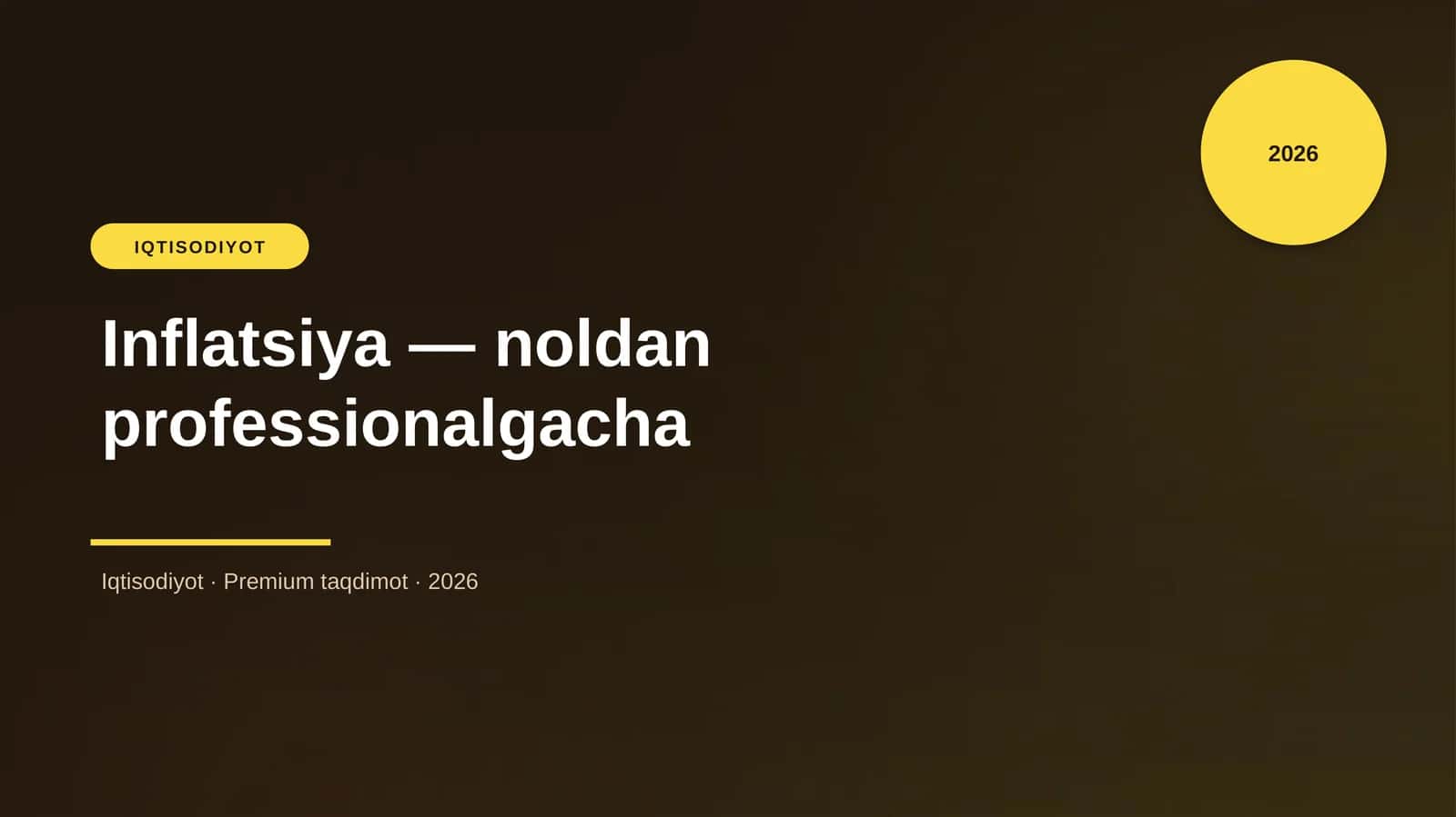 Inflatsiya — noldan professionalgacha 1