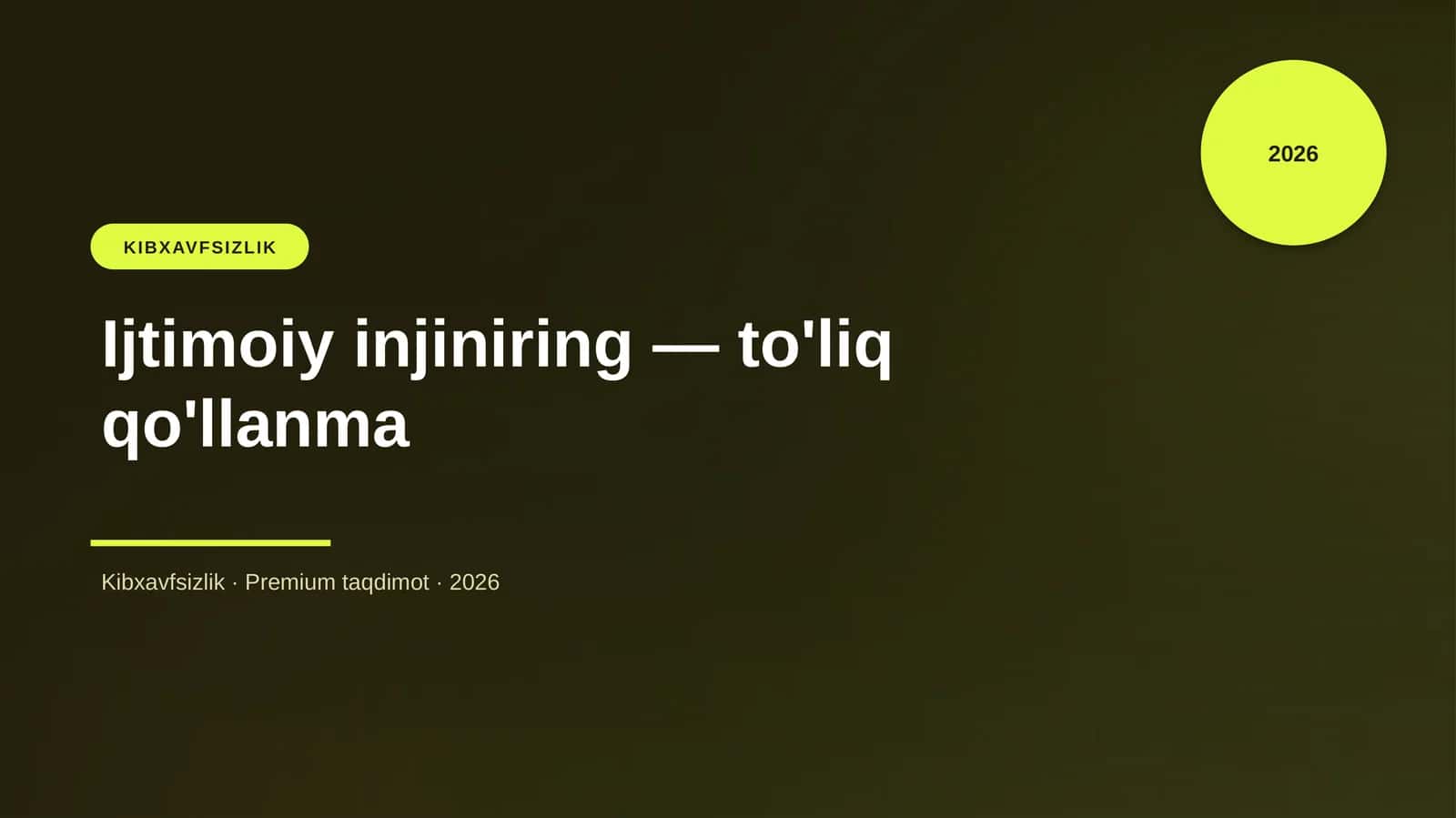 Ijtimoiy injiniring — to'liq qo'llanma 1