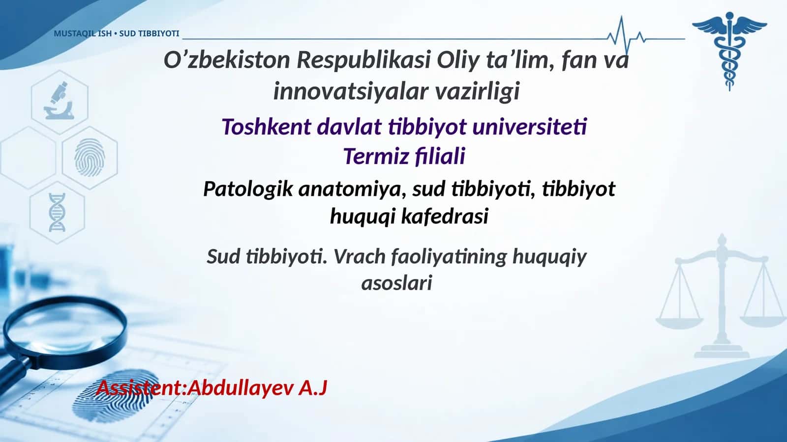 Zaharli ximikatlar haqida tushuncha va ularning sud-tibbiy tasnifi 1
