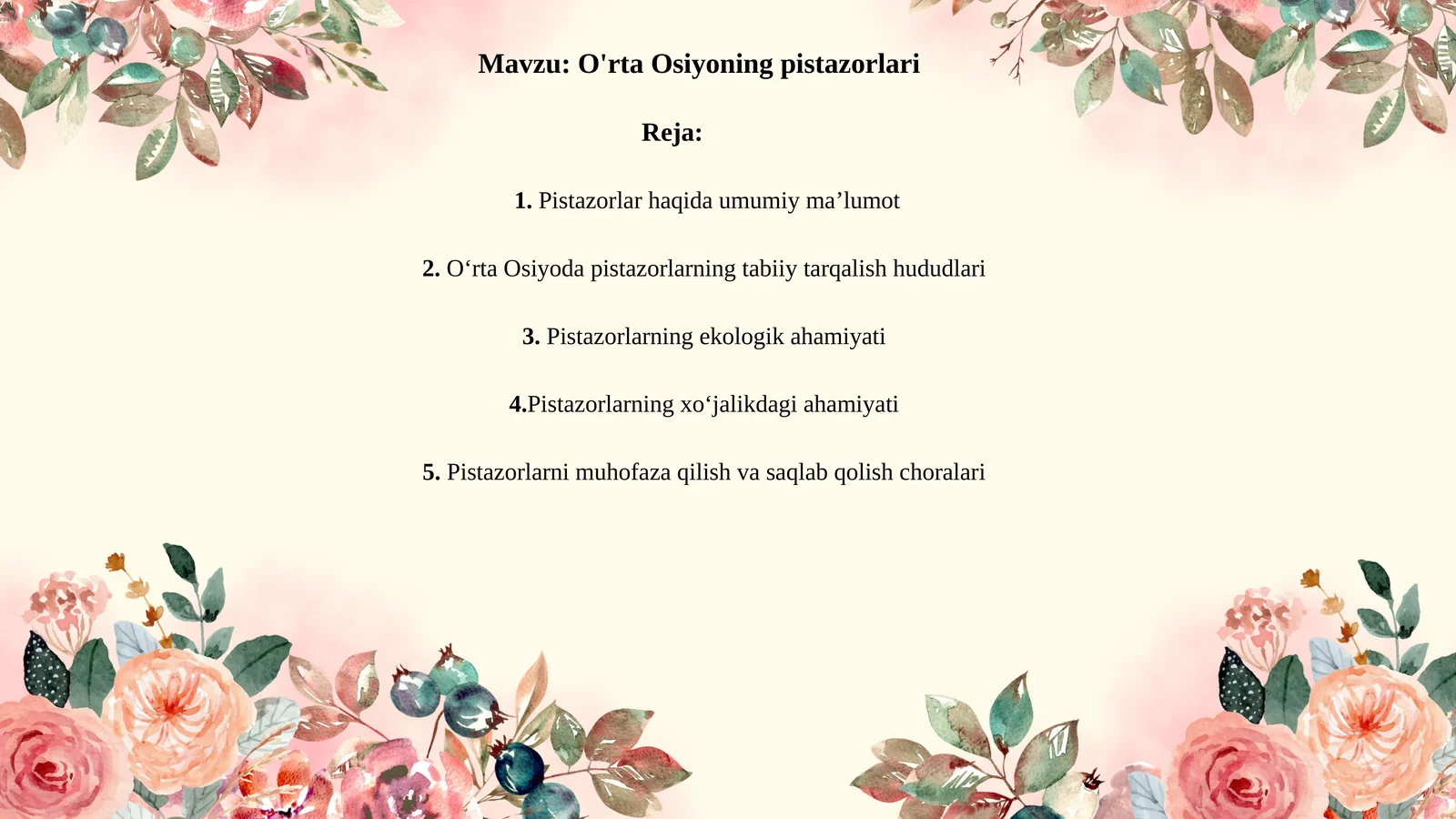 O'rta Osiyoning pistazorlari 1