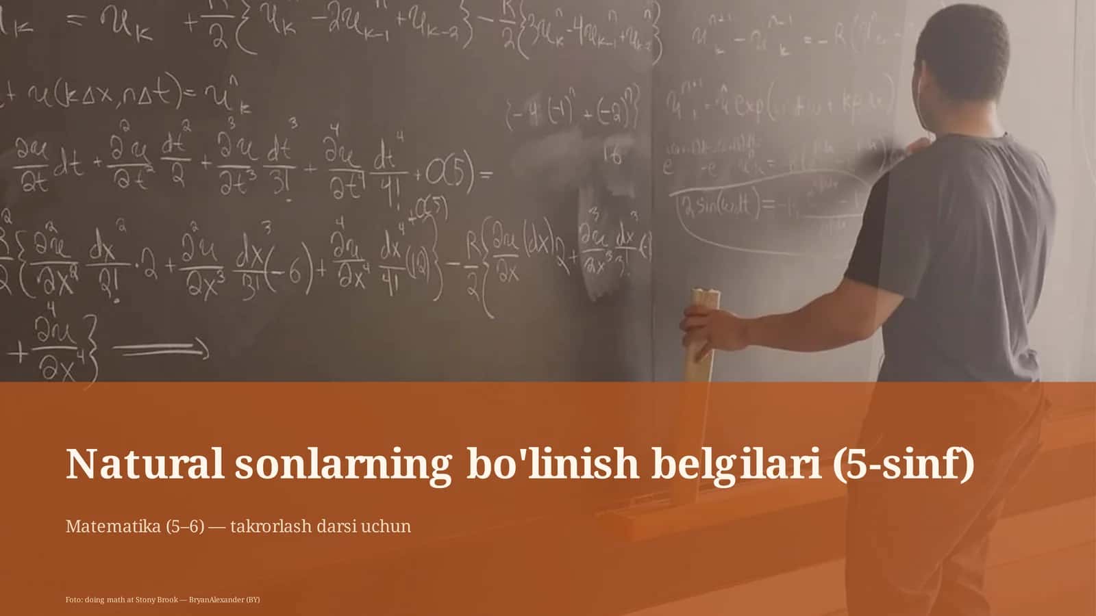 Natural sonlarning bo'linish belgilari (5-sinf) 1