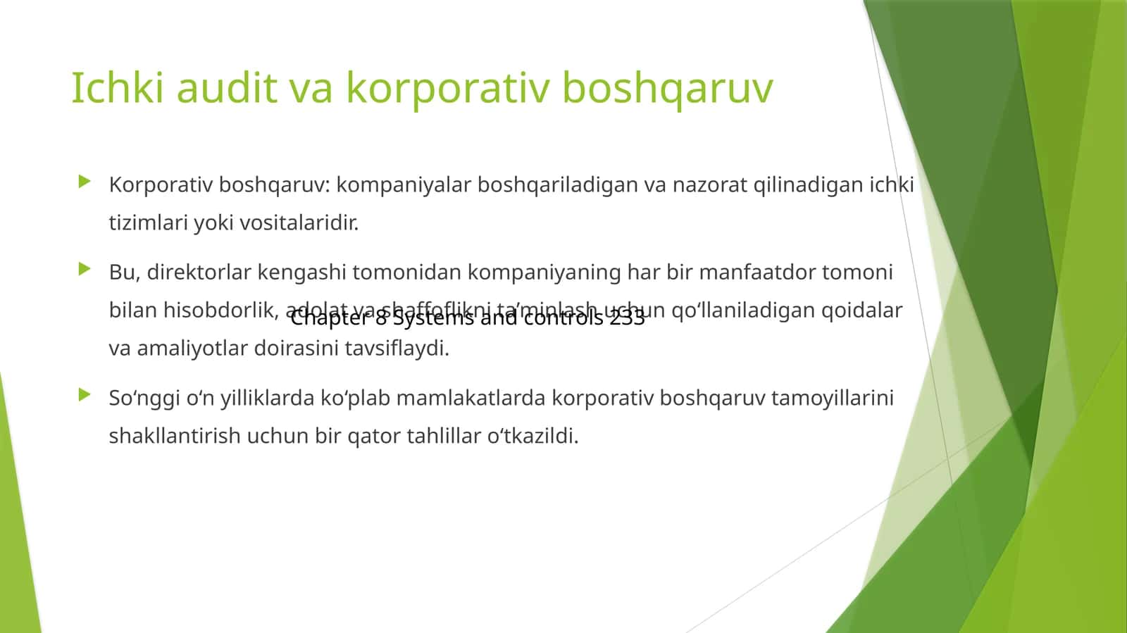 Ichki audit va korporativ boshqaruv 1