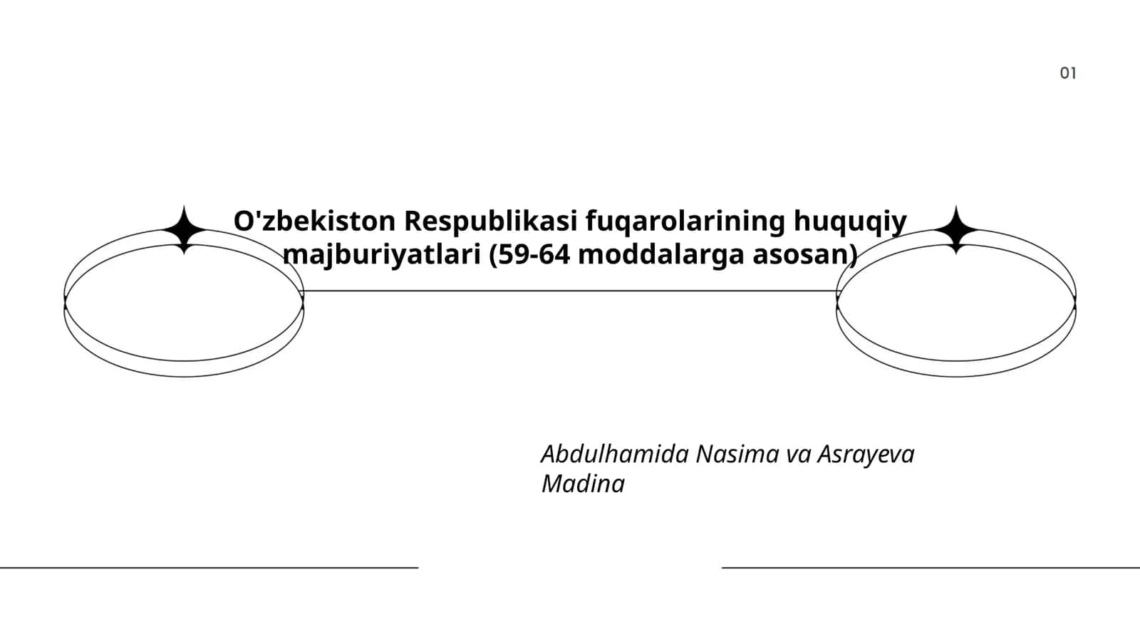 O'zbekiston Respublikasi fuqarolarining huquqiy majburiyatlari (59-64 moddalarga asosan) 1