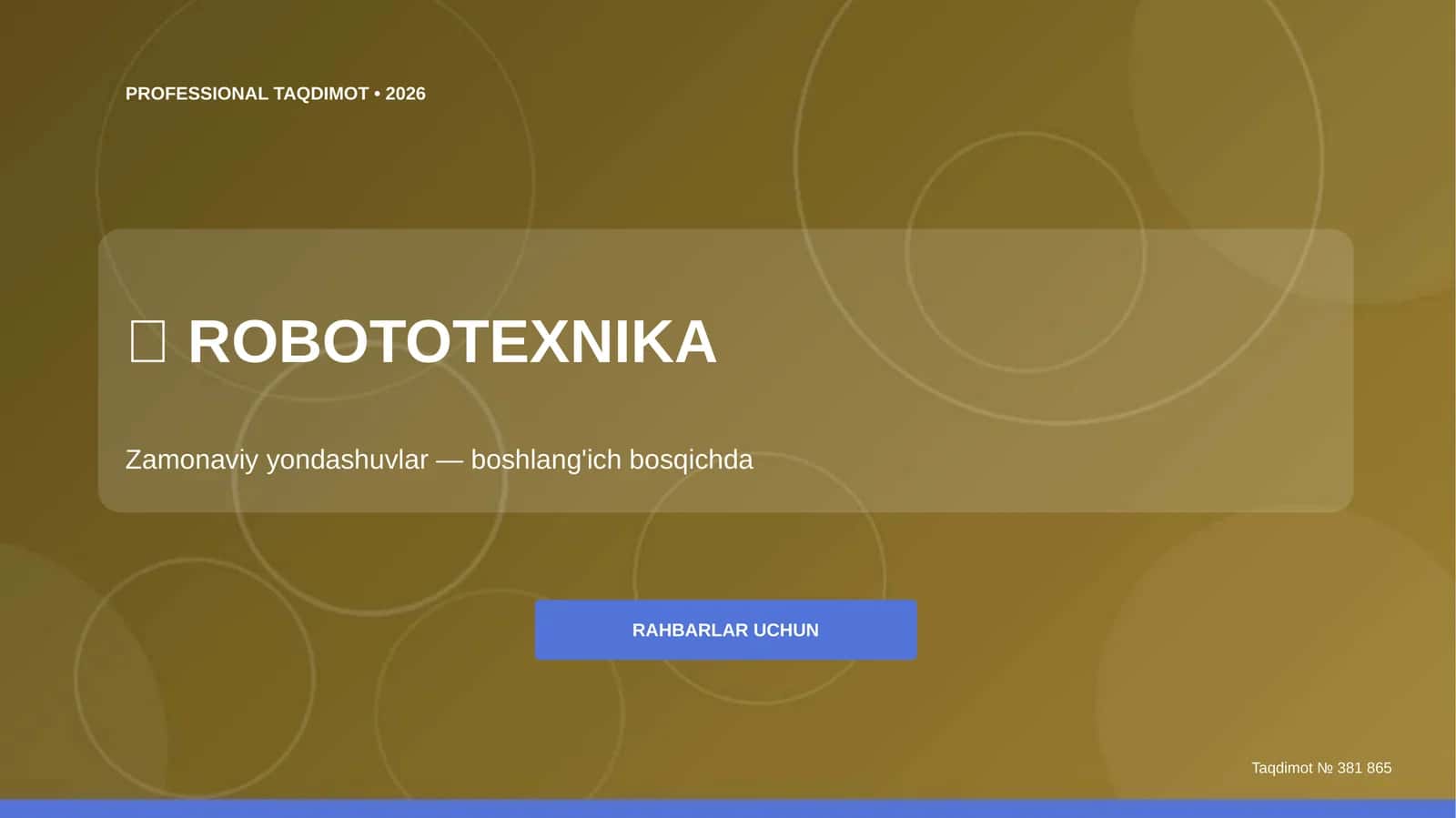 Robototexnika: zamonaviy yondashuvlar (boshlang'ich bosqichda) [rahbarlar uchun] 1