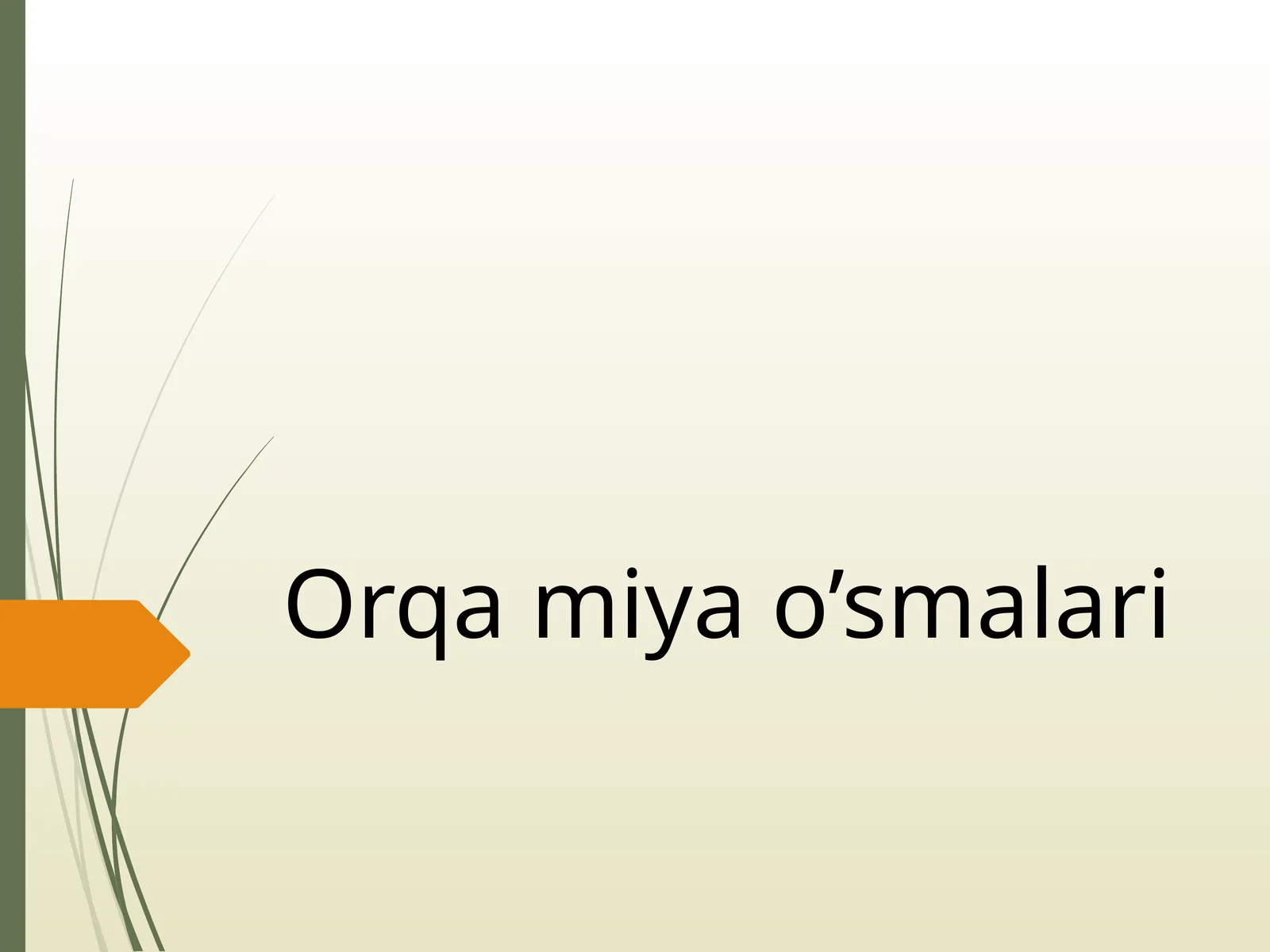Orqa miya o’smalari 1