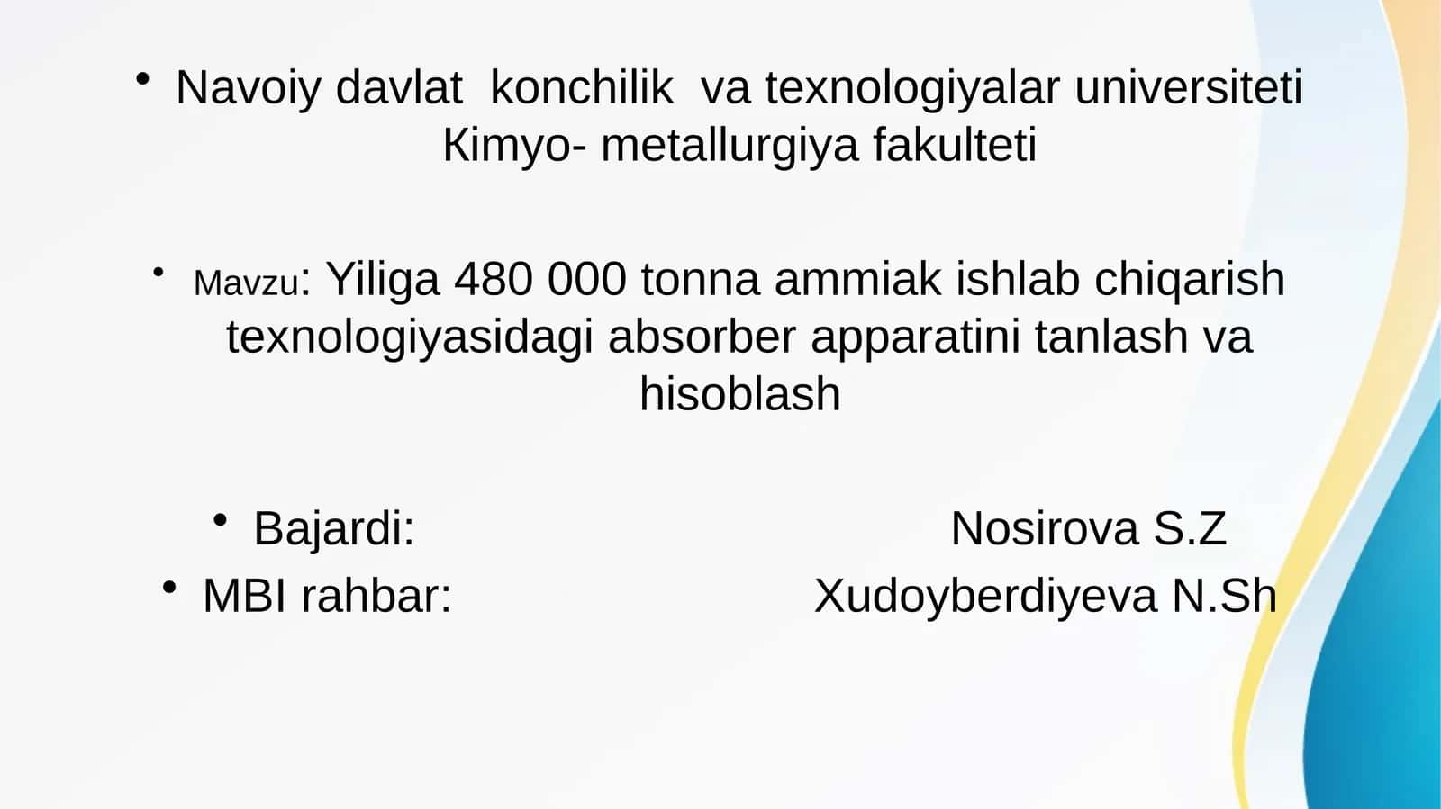Кimyo-metallurgiya fakulteti 1